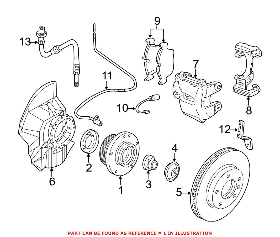 BMW Wheel Bearing and Hub Assembly - Front 31222229501